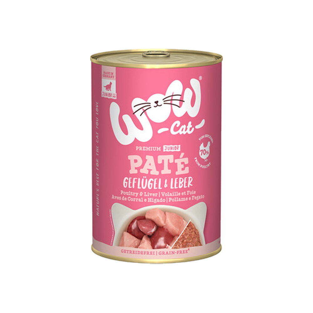 WOW Cat Wet Junior - Gevogelte & Lever