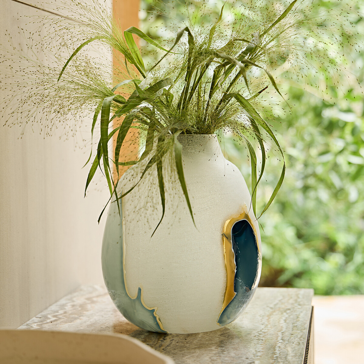 AM.PM<br>Vaso de vidro soprado à mão, 28 cm de altura, Laga