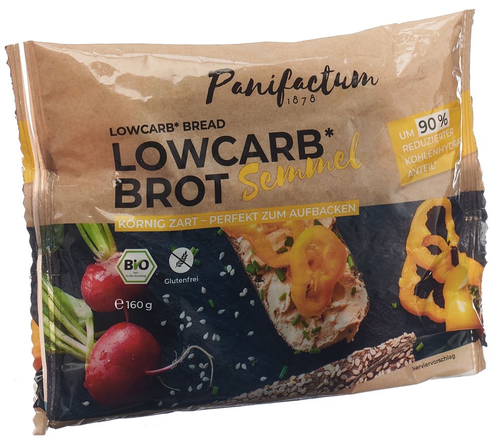 PANIFACTUM Lowcarb Brot Bio glutenfrei 160 g