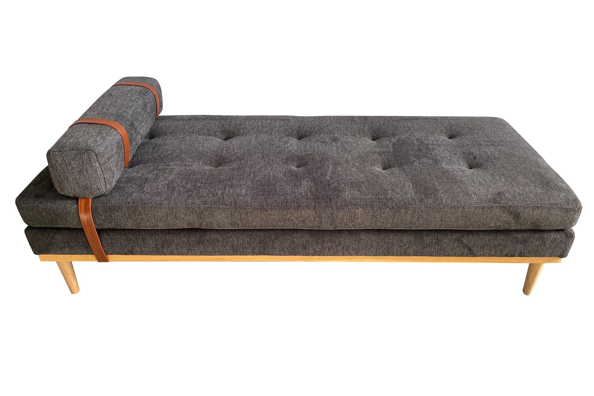 Daybed Strukturstoff anthrazit Gästebett Tagesbett Bett Relaxliege Lounge