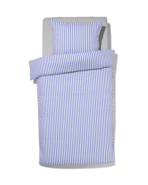 housse de couette coton doux 140x200/220 rayure - lavande