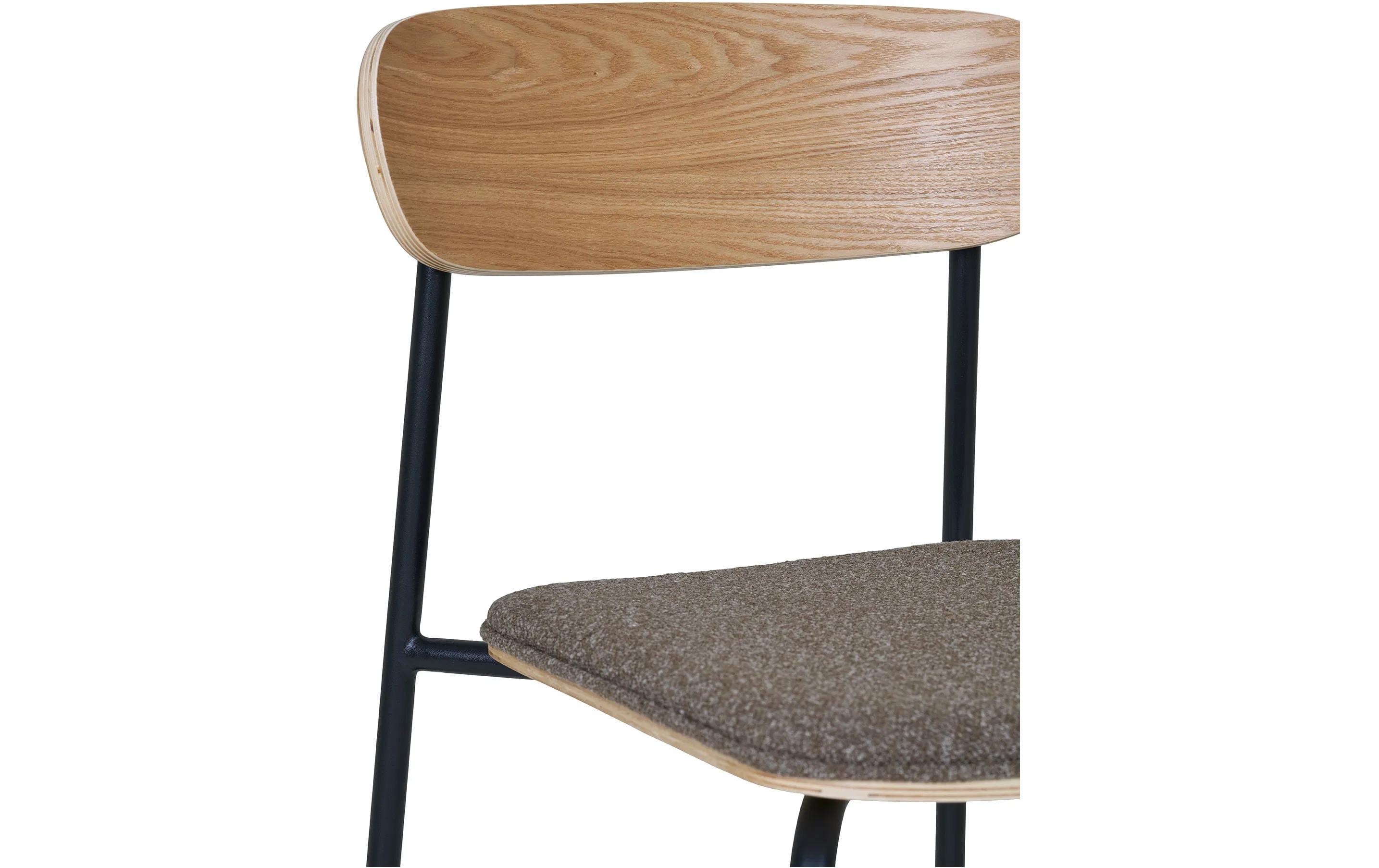 Stuhl Estepona 2 Stück, 77 x 51 cm, Braun<br>Leichte Esszimmerstühle