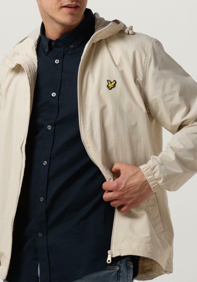 LYLE & SCOTT beige lyle & scott jack zip through hooded jacket