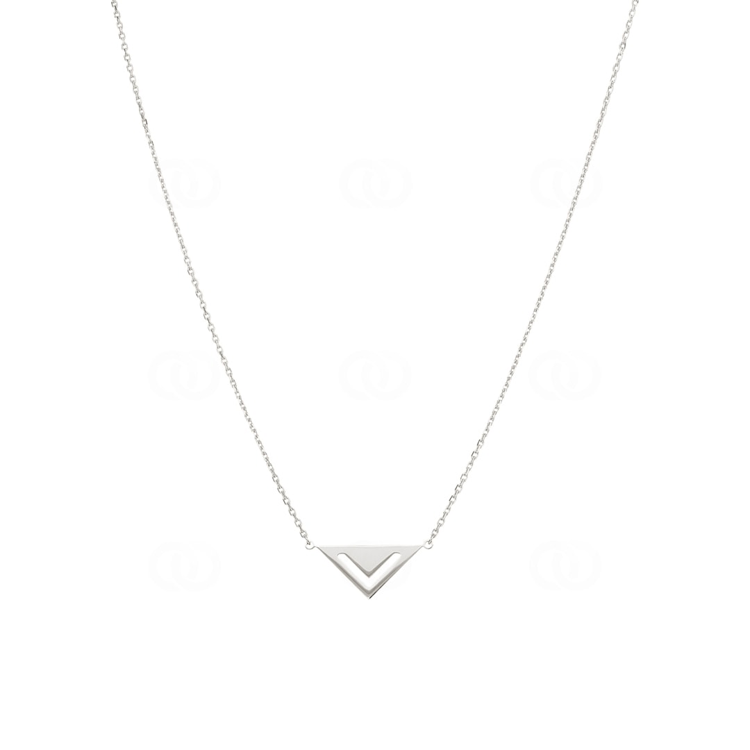 Collier 925 Silber rhodiniert 42cm