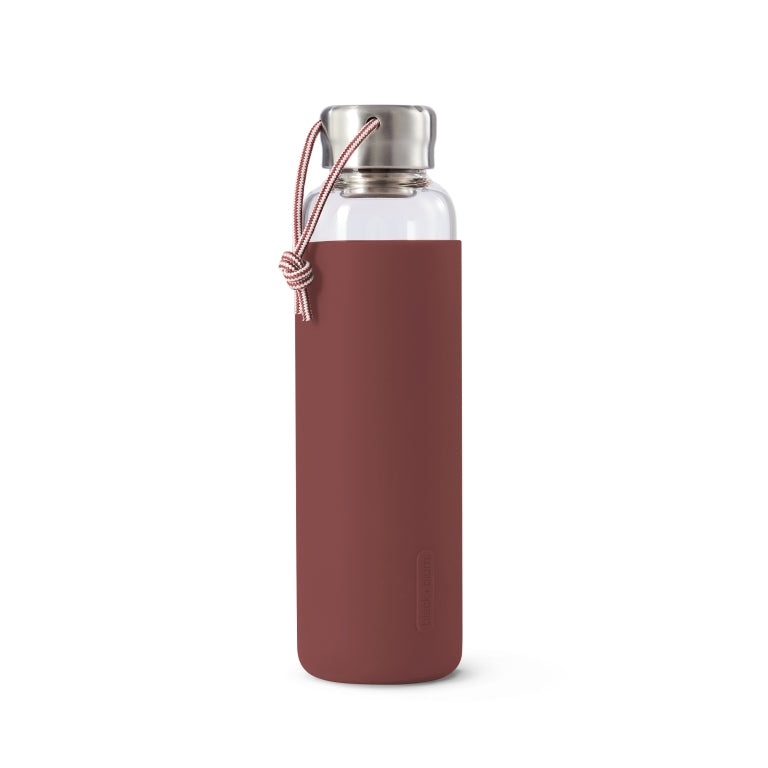Black+Blum Glazen Waterfles - 600ml - Donker Bruin