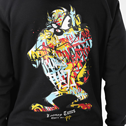 Sweat Capuche Taz Graff Noir