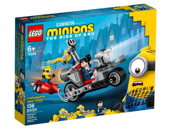 LEGO Minions 75549 Ustoppelig motorcykeljagt