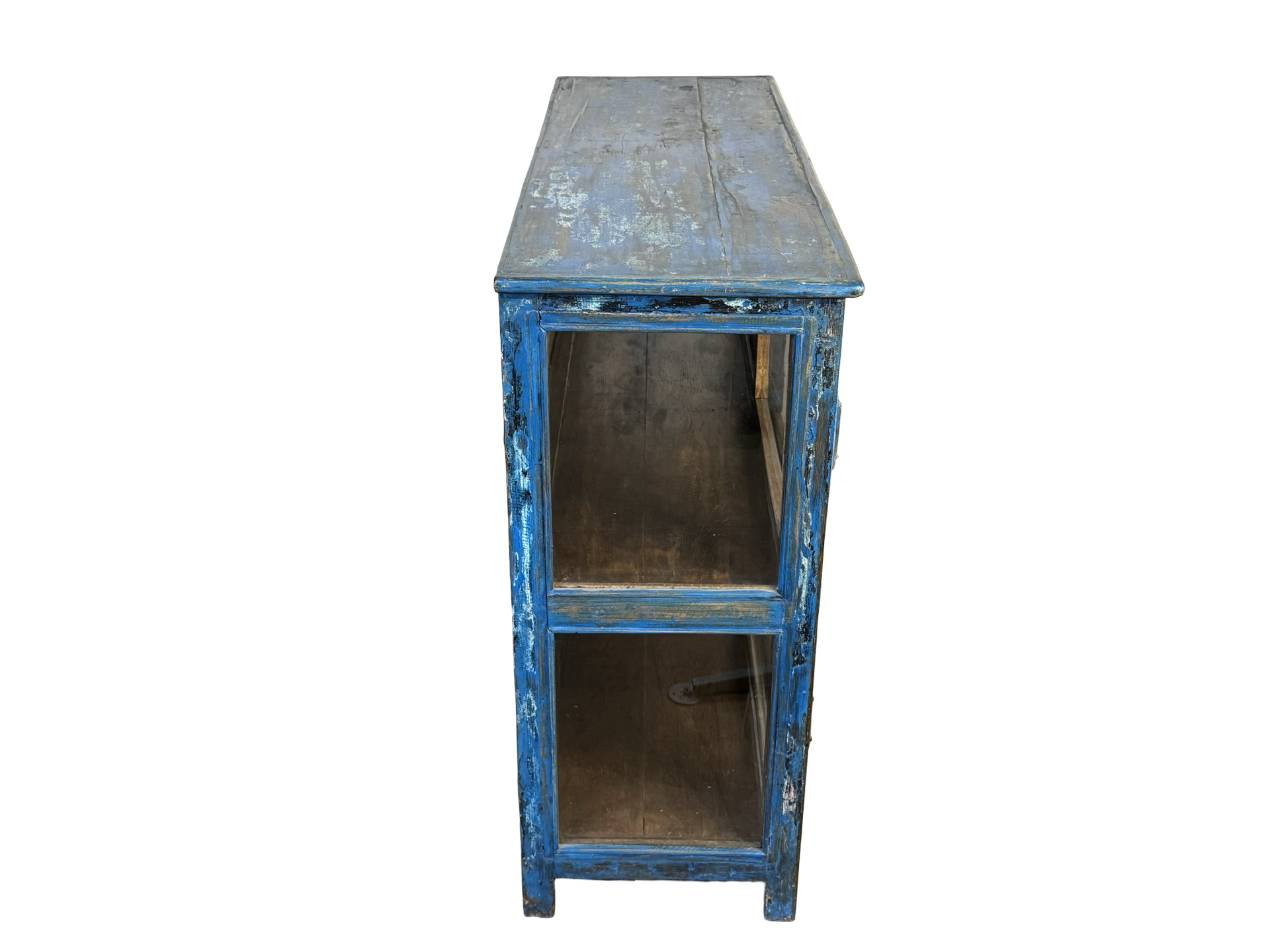 Dressoir 2 deuren blauw origieel