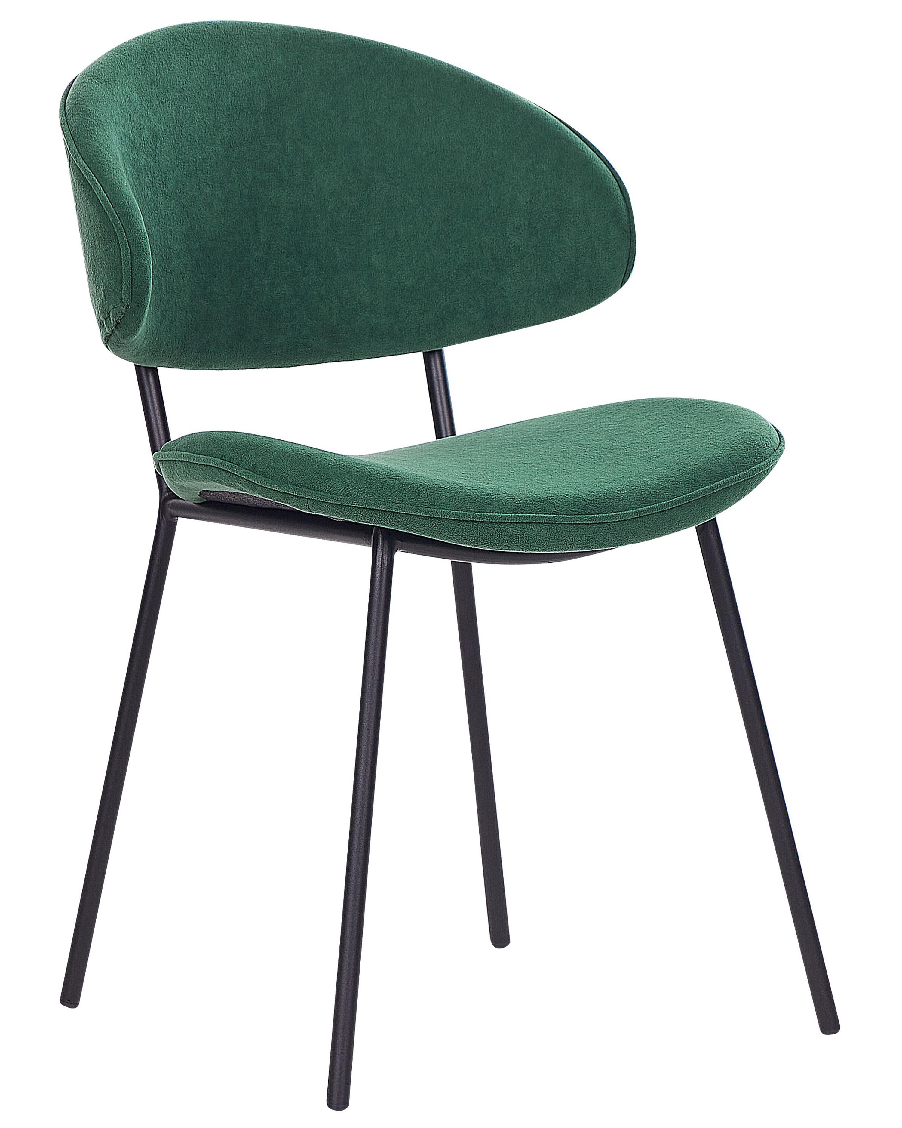 Set van 2 eetkamerstoelen KIANA Donkergroen