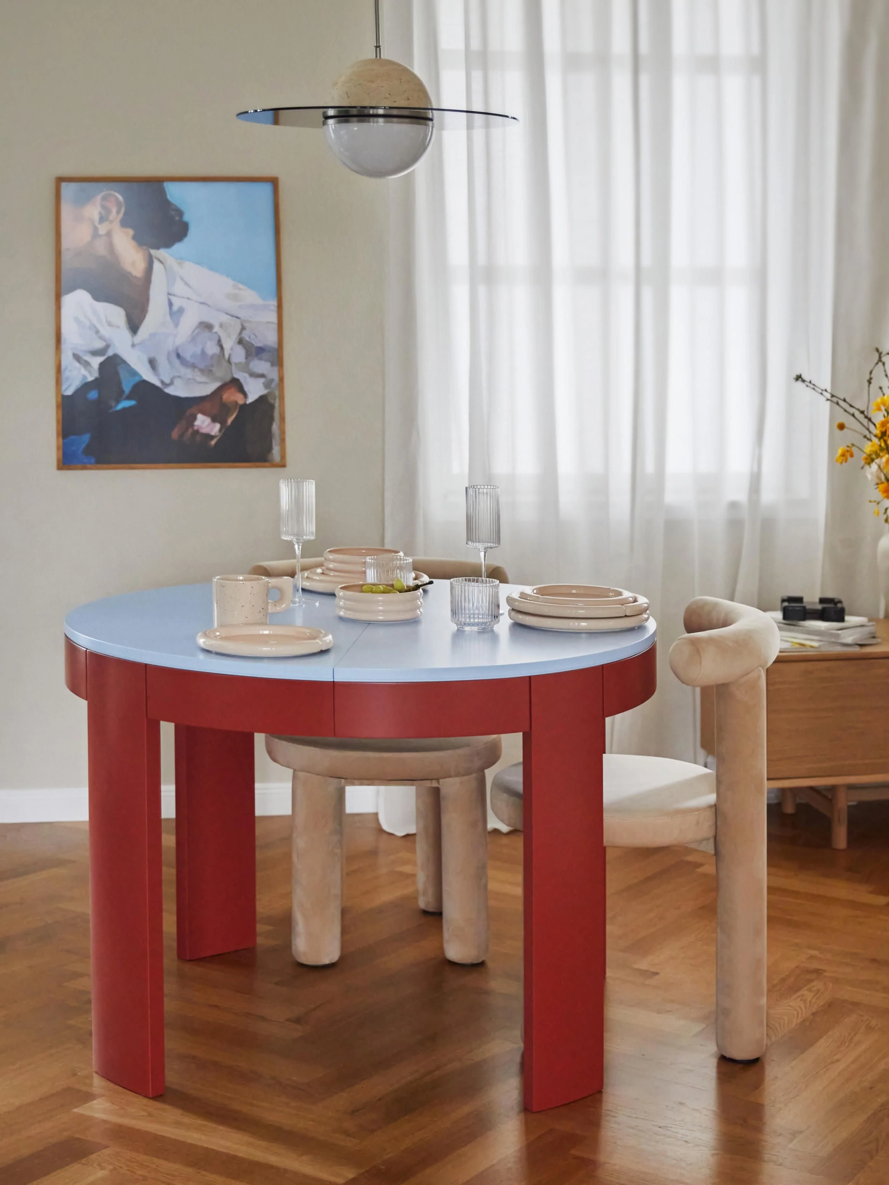 Uitschuifbare eettafel Samos, 100 - 140 x 75 cm