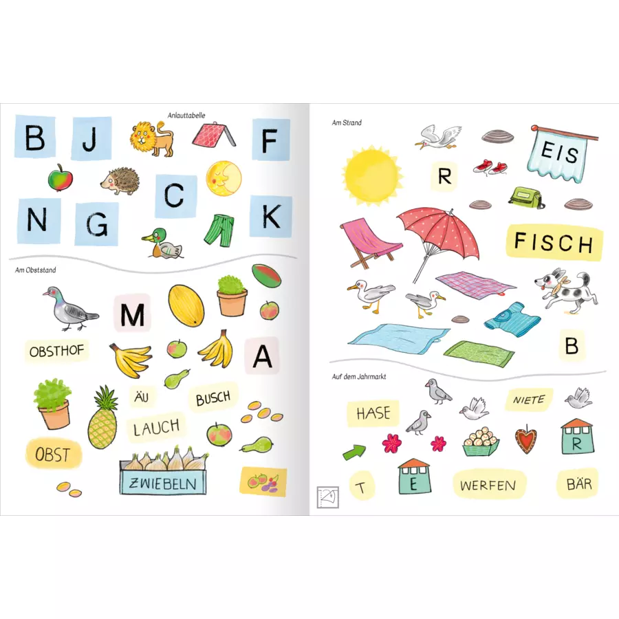 arsEdition Stickern & Lernen – Großbuchstaben