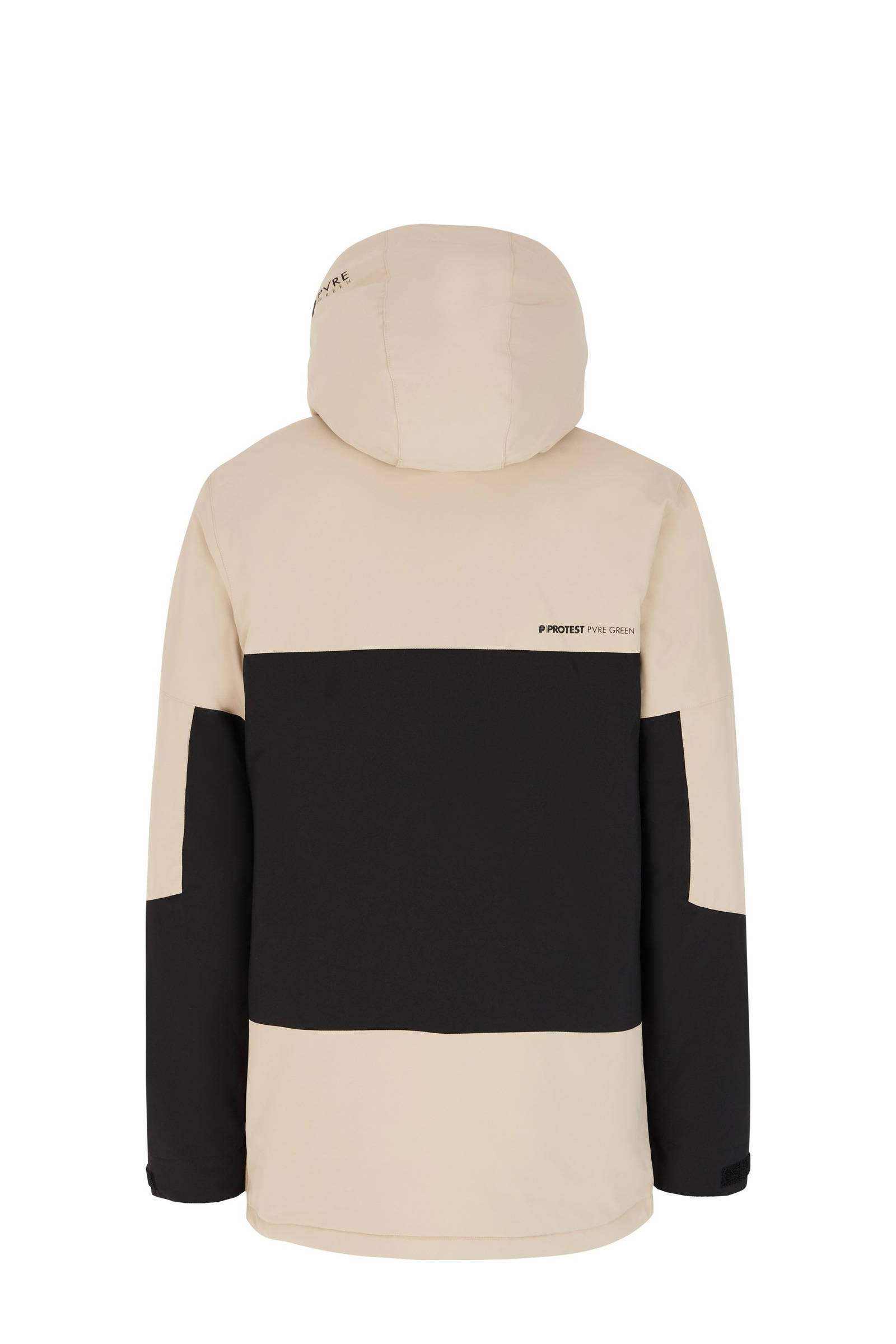 Protest ski-jack Dazzle beige/zwart
