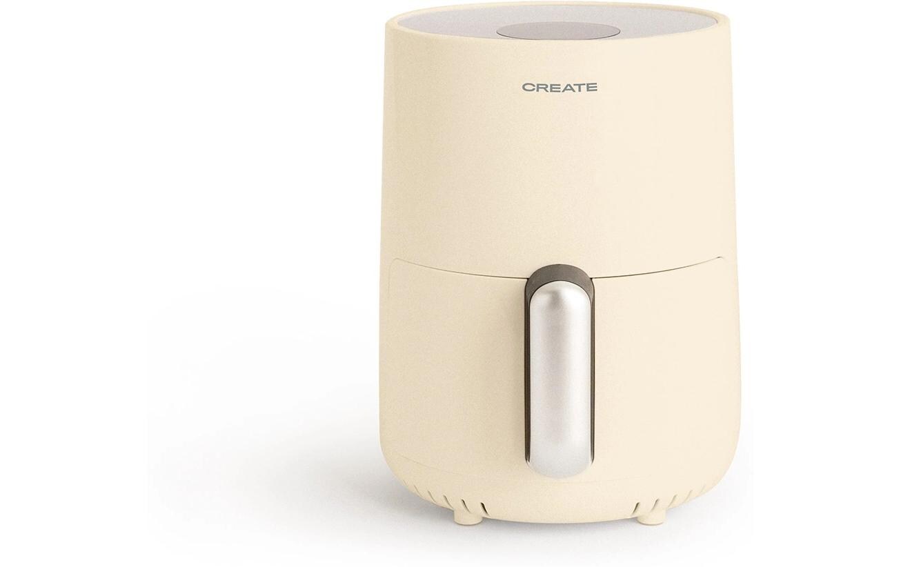 Heissluft-Fritteuse Air Fryer Creme 1.5 lKompakter Air Fryer für fettarmes Frittieren und Backen
