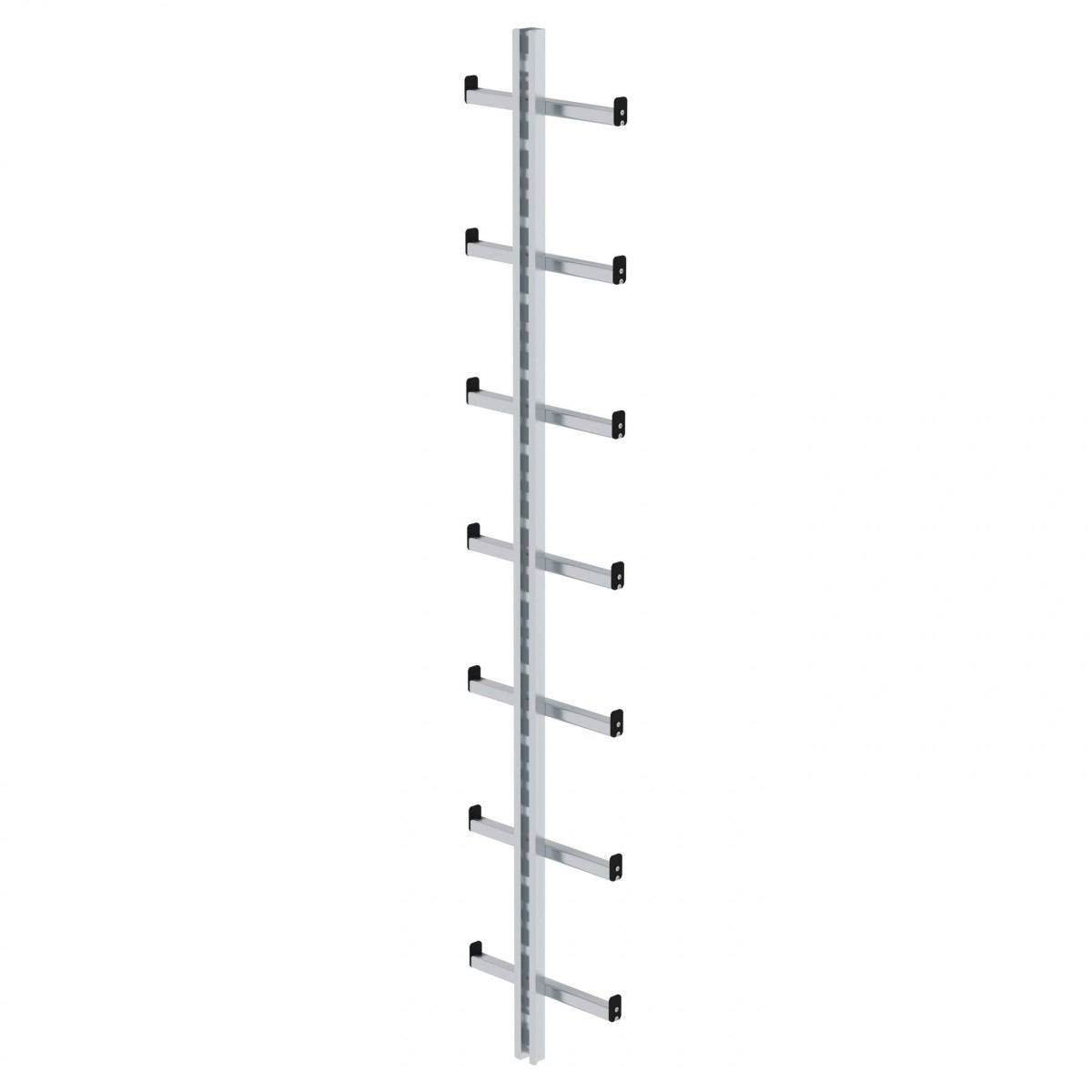 MUNK enkelvoudige ladder, roestvrij staal V4A, lengte 1,96 m
