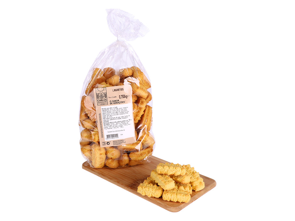 LAGARTOS CONFEITARIA CARLOS GONÇALVES COM SABOR A LIMÃO 750G