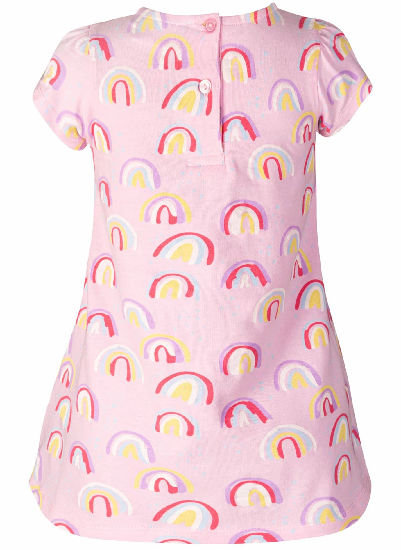 Kurzarmkleid RAINBOWS in baby rosa