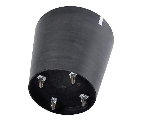 Ecopots Kunststoff-Topf Amsterdam mit Rollen,