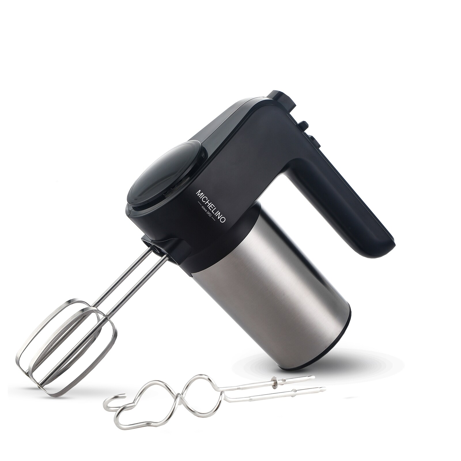Michelino Handmixer mit Schneebesen und Knethaken