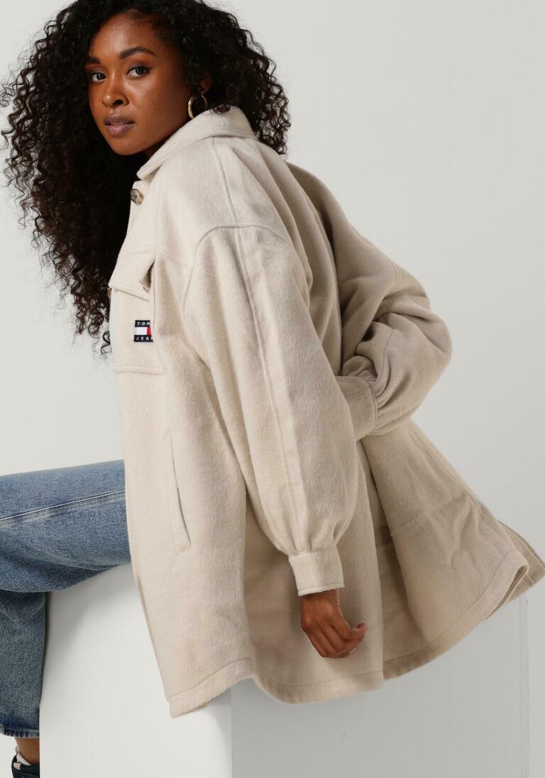 TOMMY JEANS beige tommy jeans jack outerwear jacket