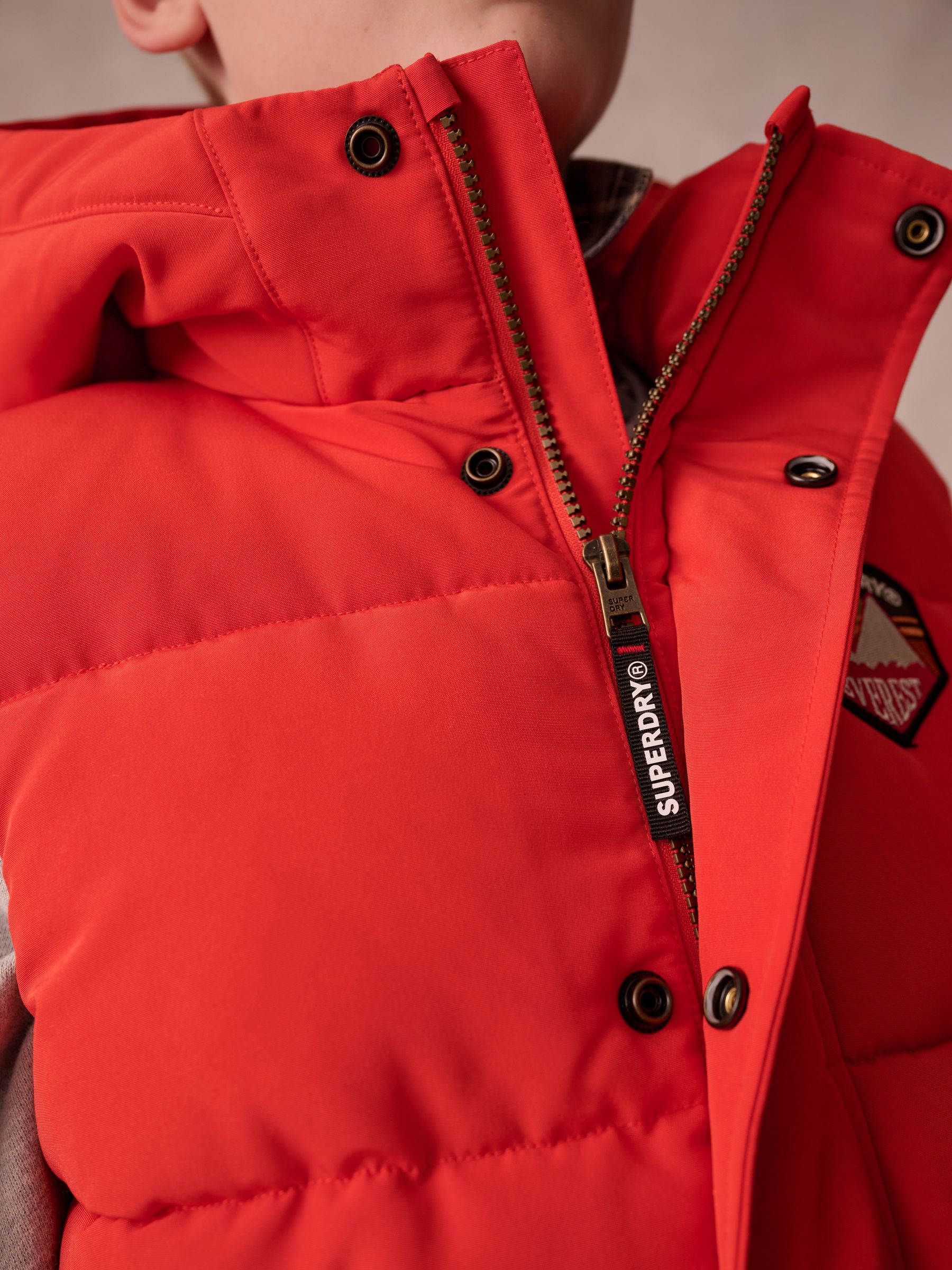 Oranje - Superdry - Everest - Gewatteerde bodywarmer