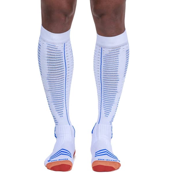 Chaussette running X-SOCKS RUN EXPERT EFFEKTOR OTC WHITE/ORANGE/TWYCE BLUE