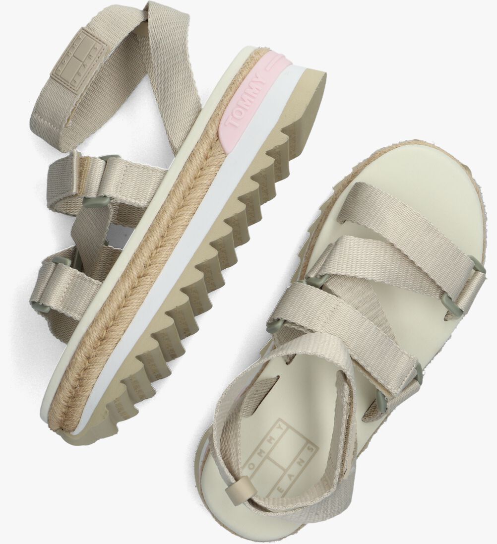 TOMMY JEANS beige tommy jeans sandalen tommy jeans rope cleated