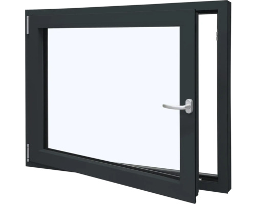 ARON Ternum aluminium raam RAL 7016 antracietgrijs, enkelvleugelig (kiep-draai), 1200x900 mm, DIN links