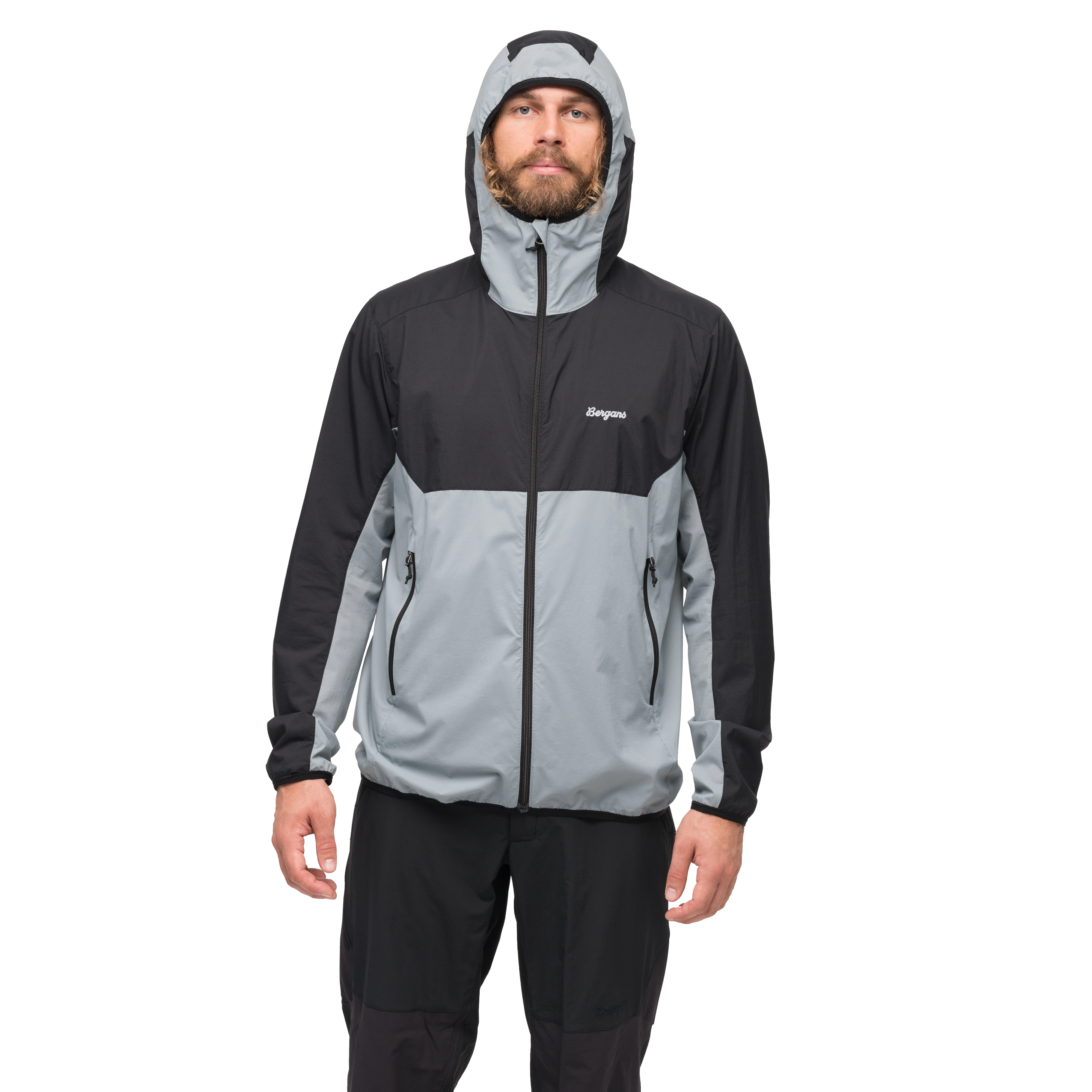 Vaagaa Windbreaker Jacket Men Husky Blue / Black