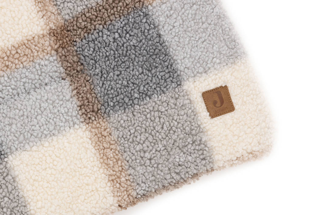 vierkant boxkleed Check Boucle