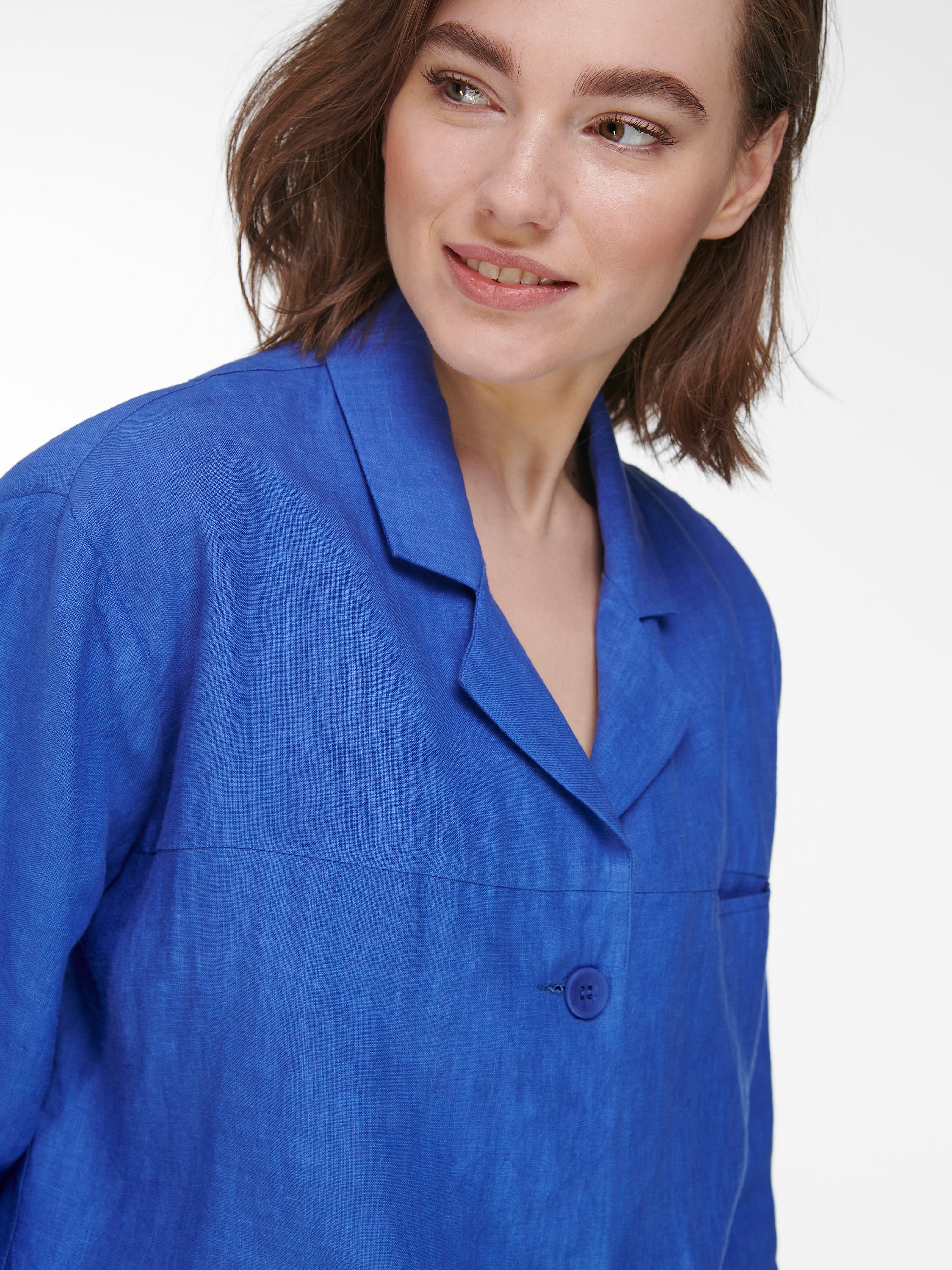 Blusen-Jacke aus 100% Leinen