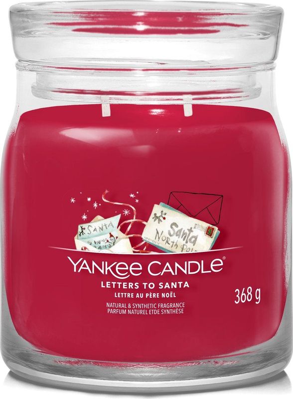 Yankee Candle - Letters To Santa - Medium Geurkaars - 50 Branduren