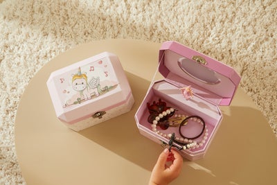 Barbo Toys Smykkeskrin med Spilledåse Enhjørning Lillie & Ellie