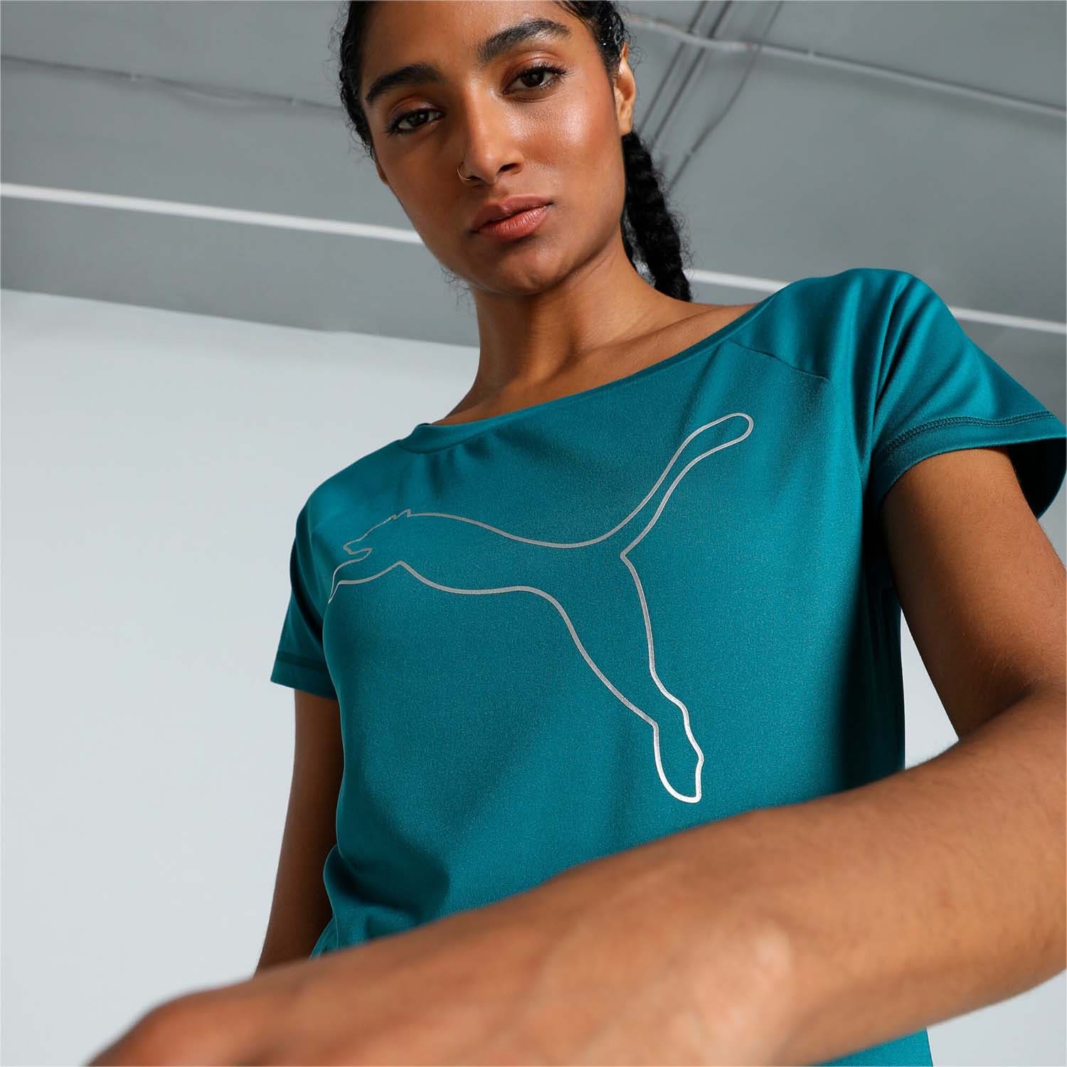 PUMA  Train Favorite Heather Cat Tee Dames