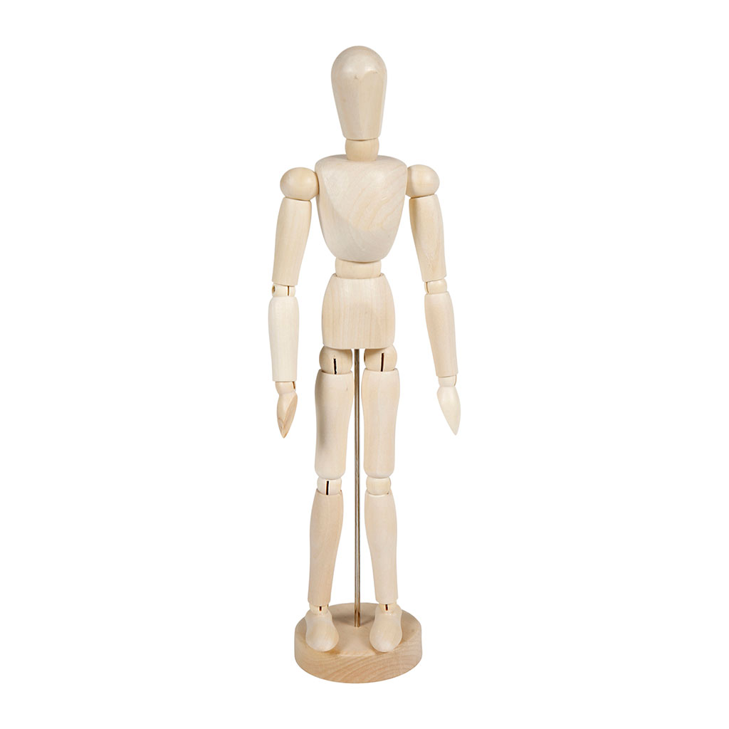Mannequin dessin bois H 33cm