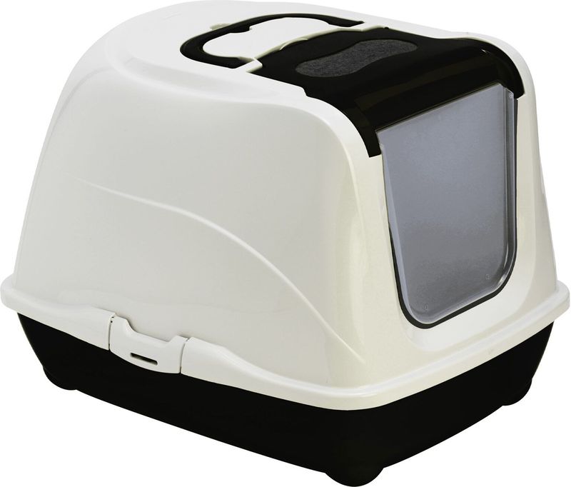 Moderna - Flip Cat - Kattentoilet - 50 cm - Plastic - Doorschijnende Deur