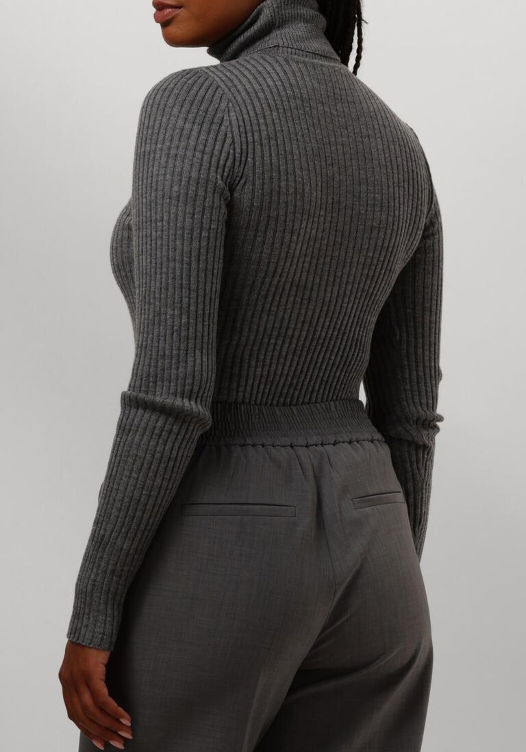 grijze herskind coltrui bob blouse