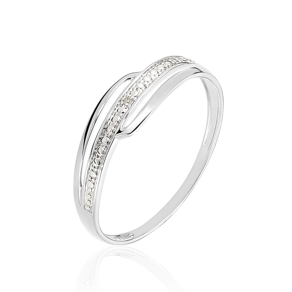 Bague Solena Or Blanc Diamant