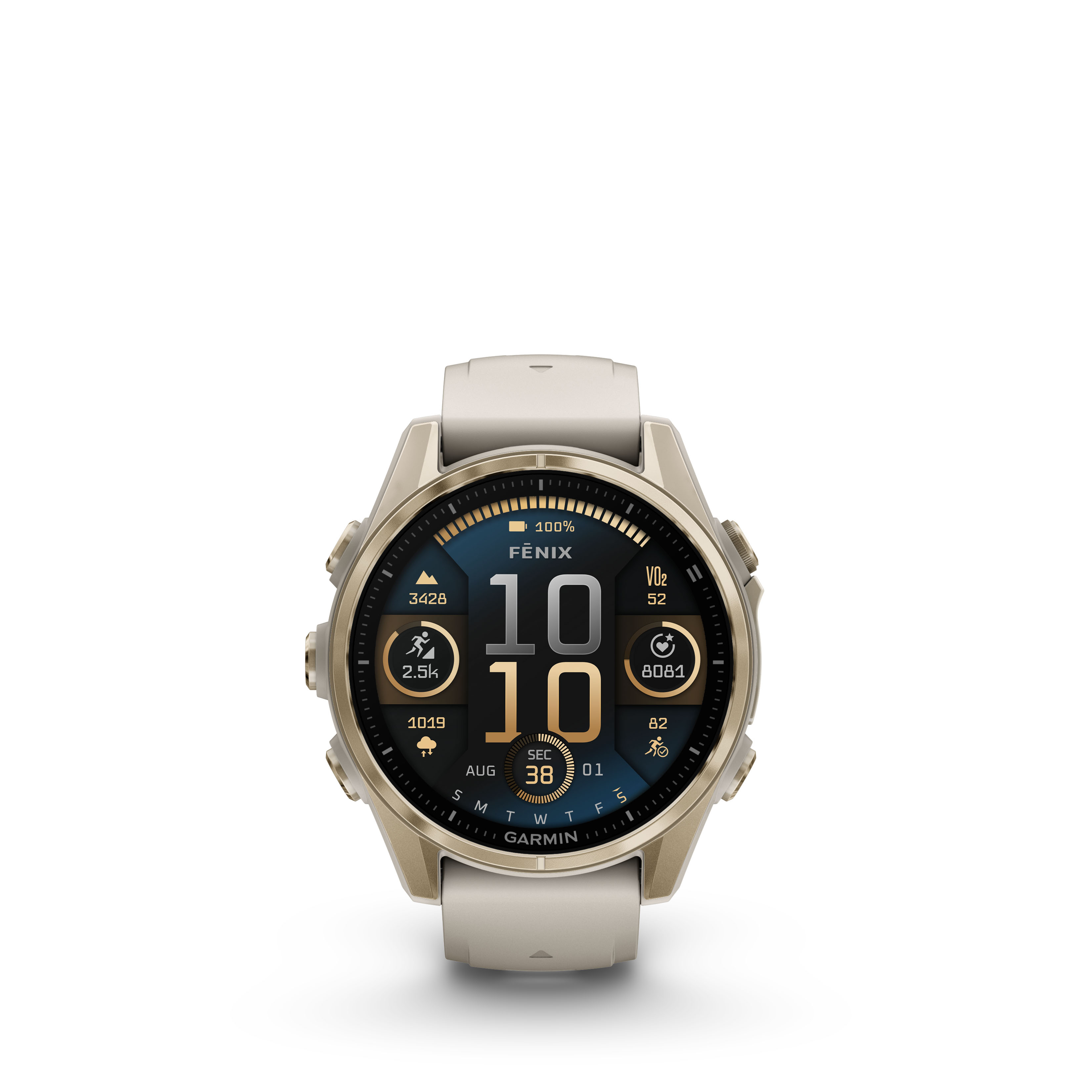 Garmin Fenix 8 43mm Amoled Sapphire Soft Gold/Sand