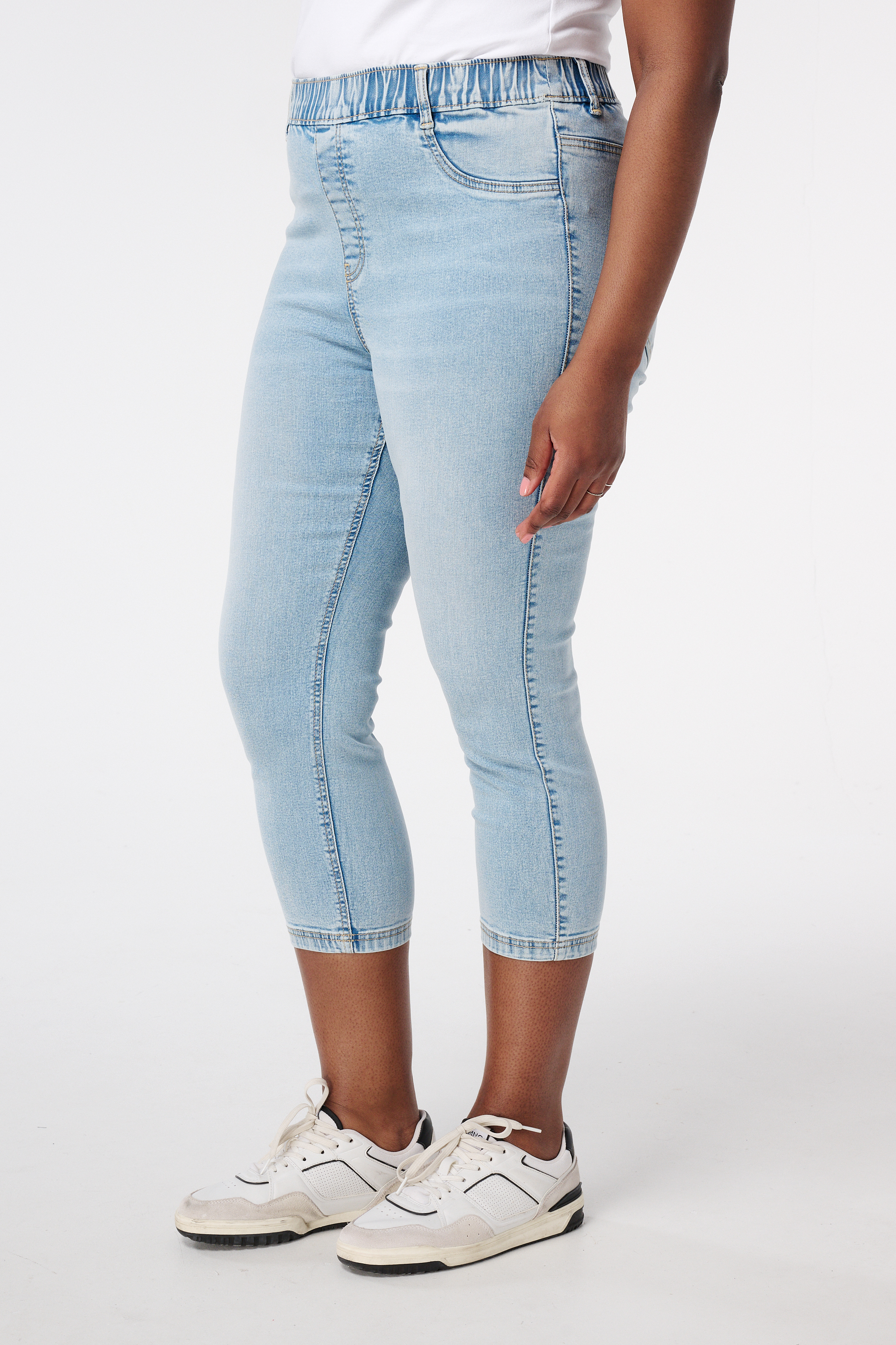 Capri tregging Bleached Denim