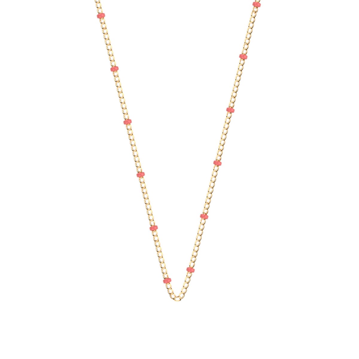 Collier Les Georgettes collection Les Cadettes doréperles corail
