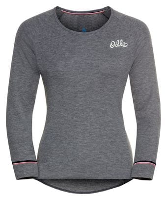 Maillot Manches Longues Odlo Active Warm Originals Eco Gris Femme