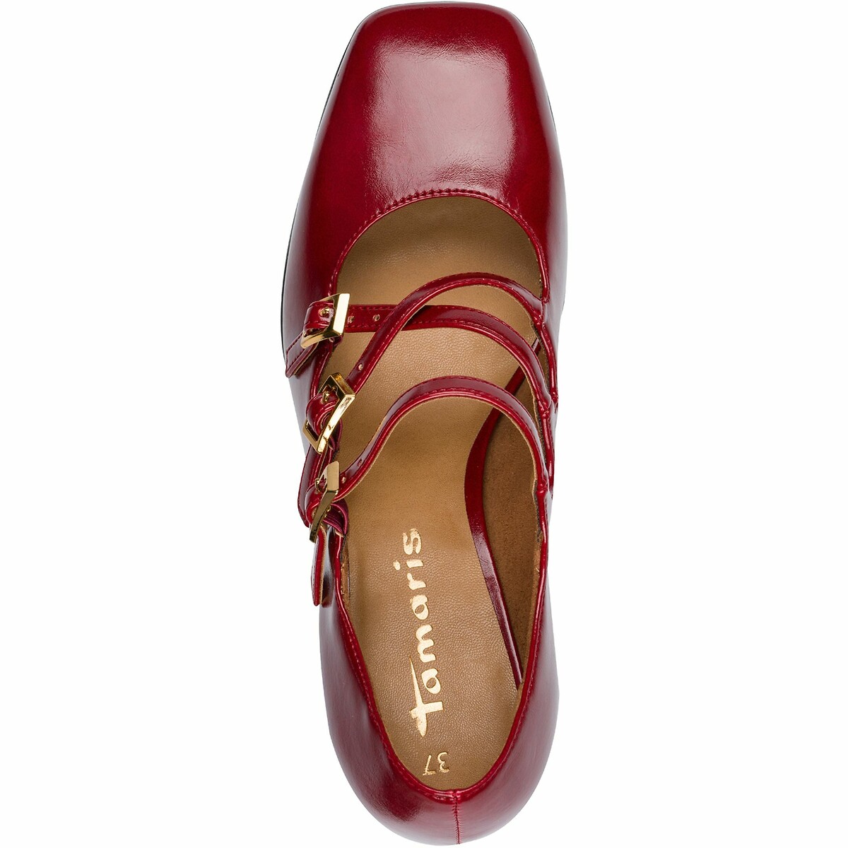TAMARIS<br>Sapatos com tira dupla e salto