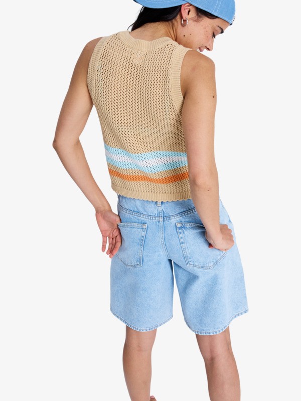Sandy Shells Top en maille Beige Femme