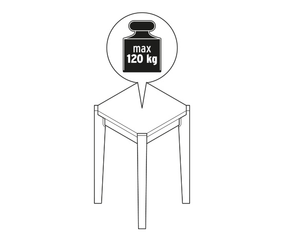 Hocker aus Eschenholz