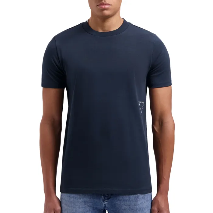 Pure Path Triangular Wordmark Logo Shirt Heren