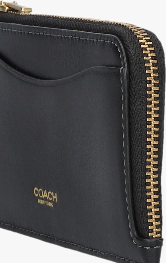 zwarte coach portemonnee new york zip