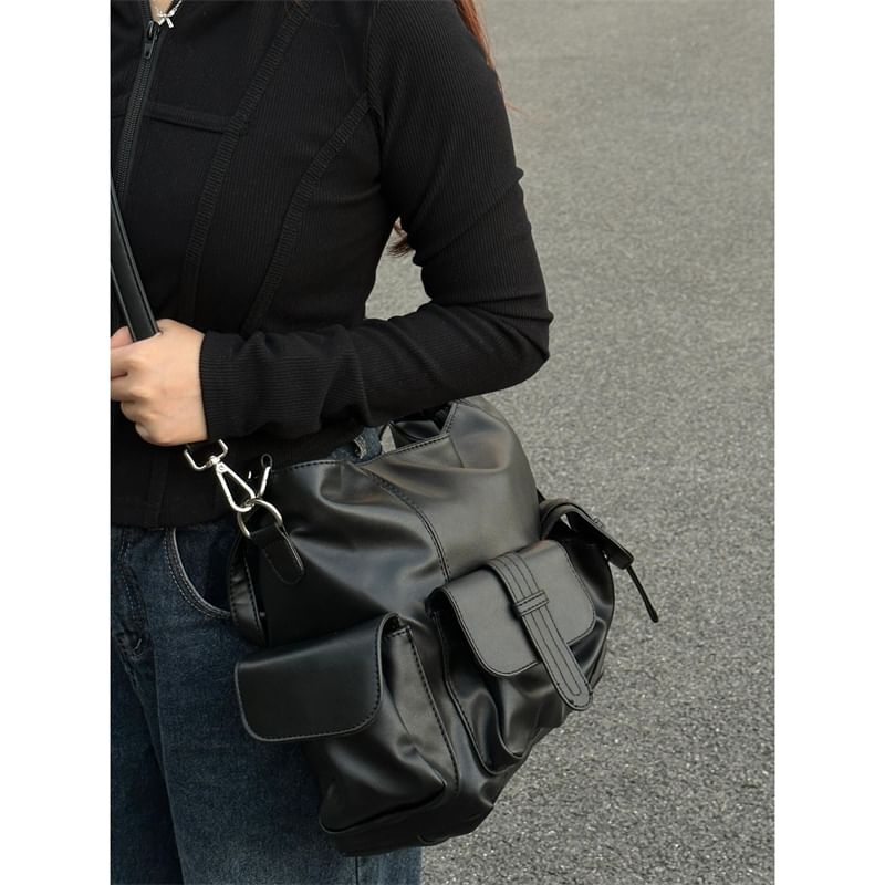 Indenis - Kunstleren Crossbody Tas met Ritssluiting