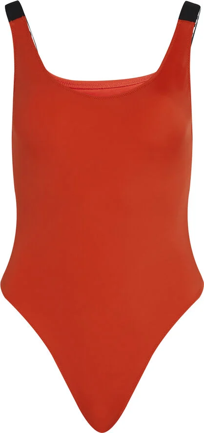 Calvin Klein SCOOP BACK ONE PIECE Flaming chili