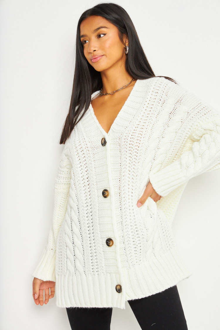 Gilet blanc oversize