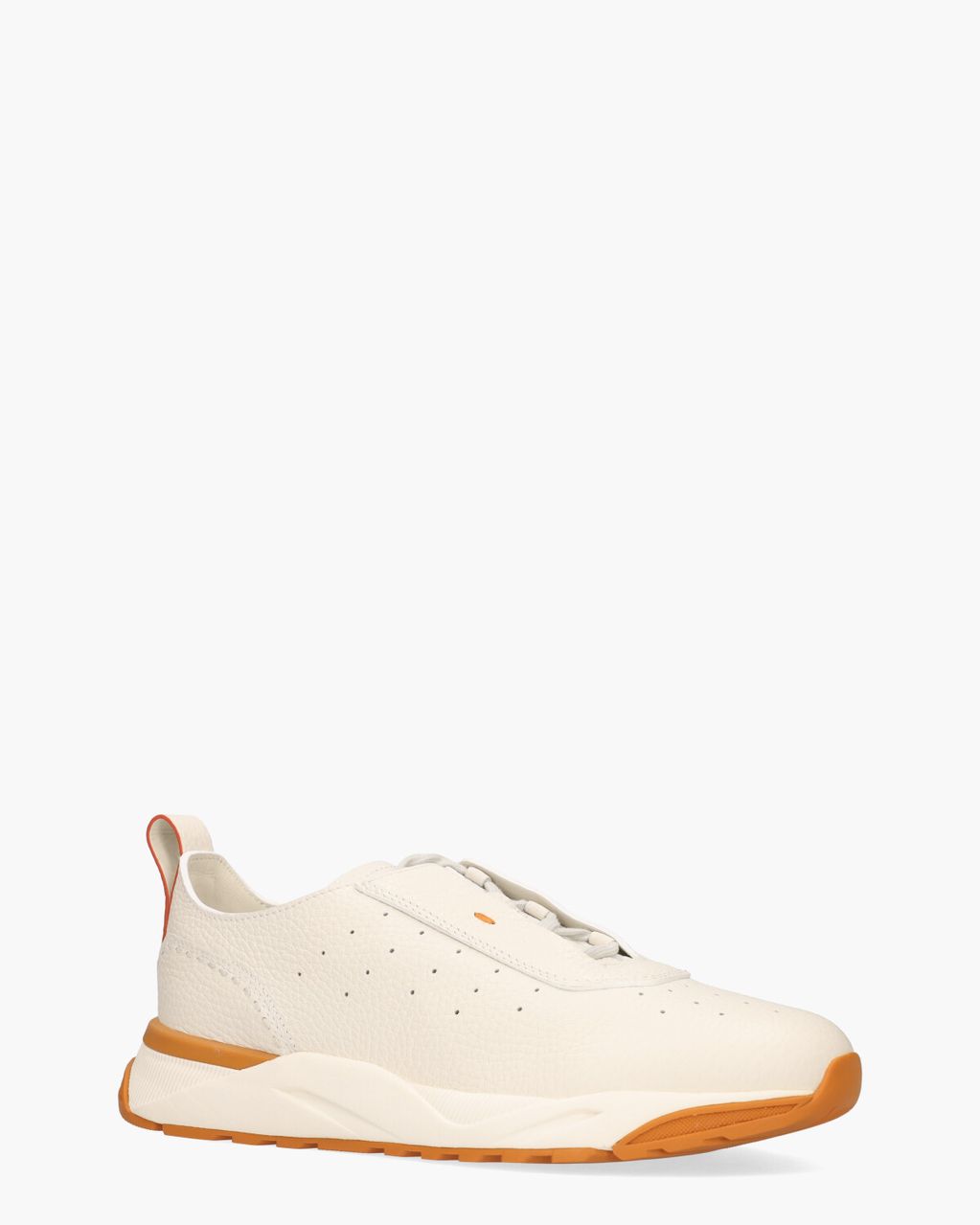 Santoni 22032 Wit/Oranje Herensneakers